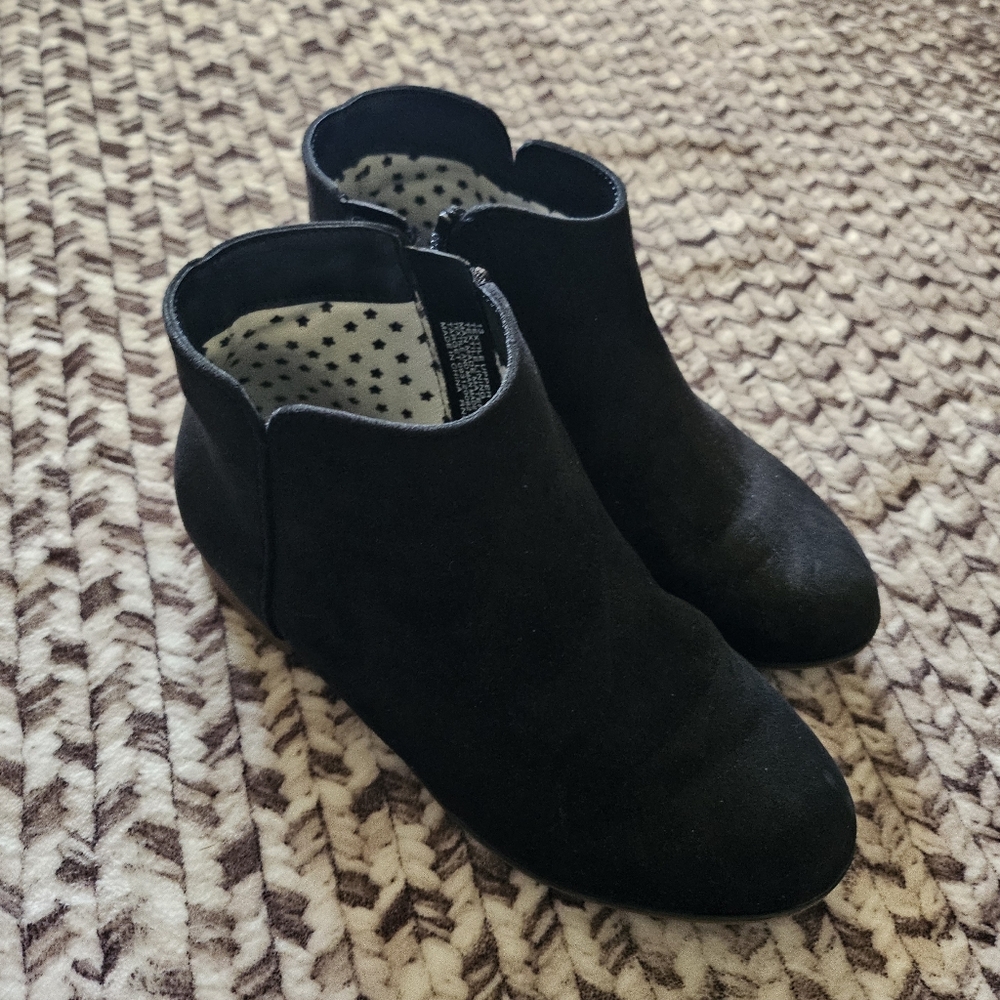 Girls Black Ankle Boots Sz 13